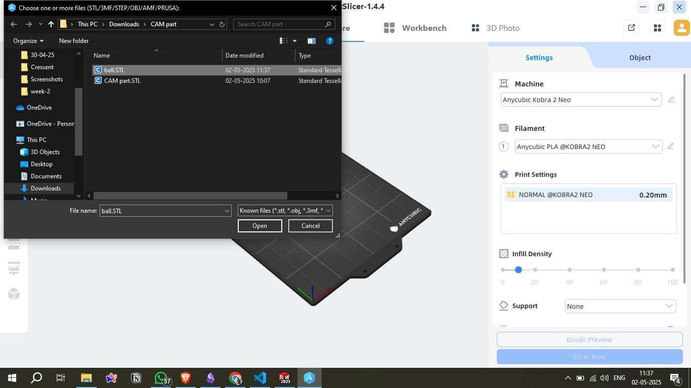 Anycubic Slicer Interface
